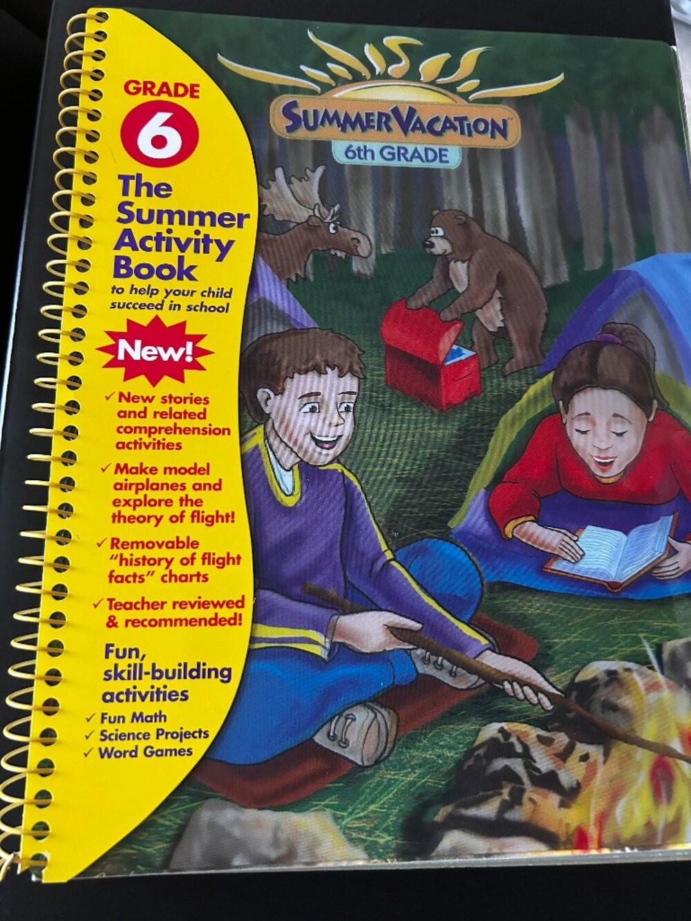 summer vacation 6th grade activity book